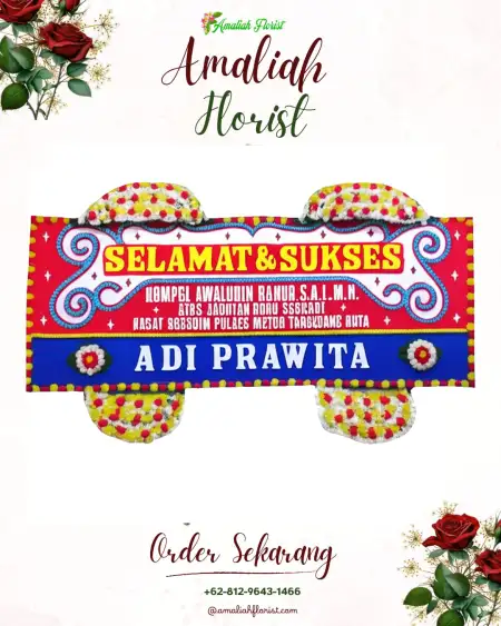 Papan Bunga Ucapan Selamat Asotipo